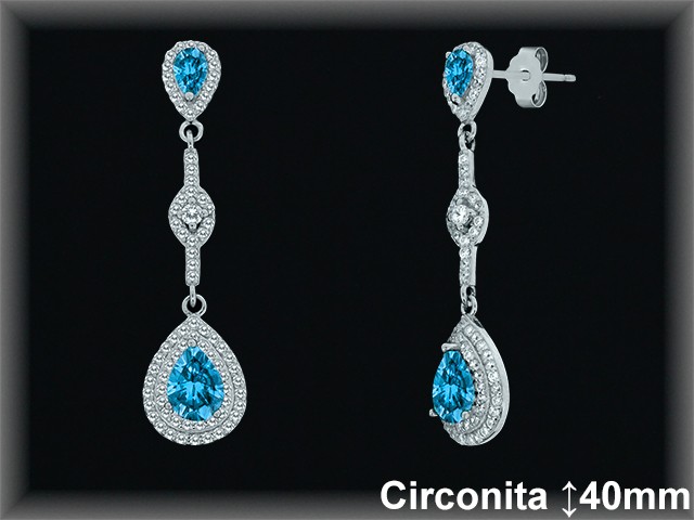 Mayorista de Plata en Pendientes ref Z8570Z  Pendientes de Plata al por Mayor