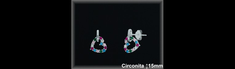Pendientes de Plata al Por Mayor ref Z8573T  Mayorista de Pendientes de Plata