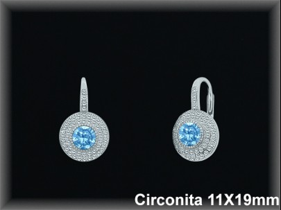 Pendientes de Plata al Por Mayor ref Z8607G  Mayorista de Pendientes de Plata