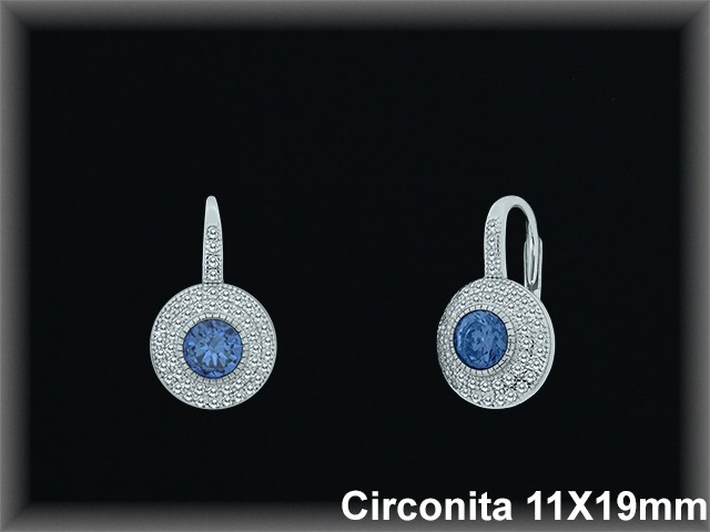 Pendientes de Plata al Por Mayor ref Z8607TZ  Mayorista de Pendientes de Plata