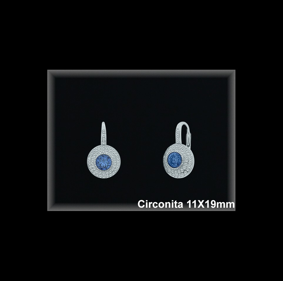 Pendientes de Plata al Por Mayor ref Z8607TZ  Mayorista de Pendientes de Plata