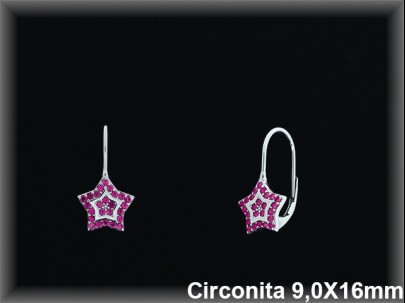 Pendientes de Plata al Por Mayor ref Z8638R  Mayorista de Pendientes de Plata