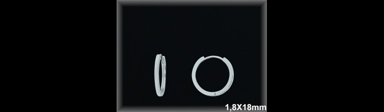 Mayorista de Plata de Aros ref AL31118  Aros de Plata al por Mayor