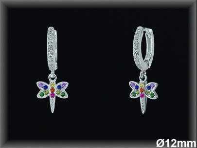 Aros de Plata al Por Mayor ref AZ092  Mayorista de Aros de Plata