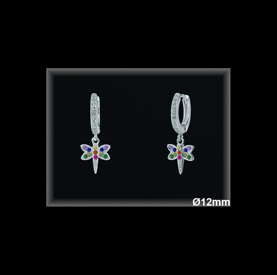 Aros de Plata al Por Mayor ref AZ092  Mayorista de Aros de Plata