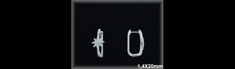 Mayorista de Plata de Aros ref AZ323  Aros de Plata al por Mayor