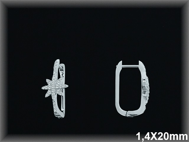 Mayorista de Plata de Aros ref AZ323  Aros de Plata al por Mayor