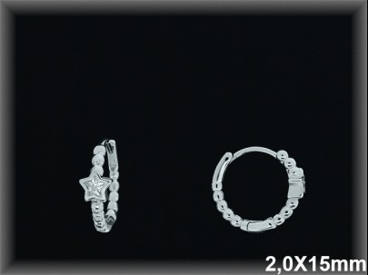 Mayorista de Plata de Aros ref AZ326  Aros de Plata al por Mayor