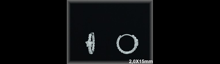 Mayorista de Plata de Aros ref AZ326  Aros de Plata al por Mayor