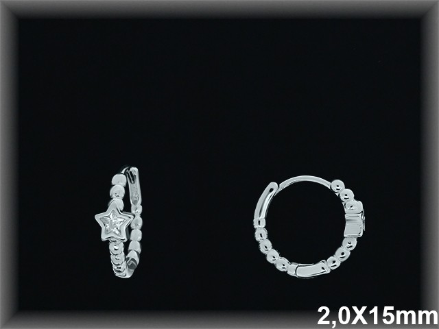 Mayorista de Plata de Aros ref AZ326  Aros de Plata al por Mayor