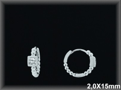 Mayorista de Plata de Aros ref AZ351  Aros de Plata al por Mayor