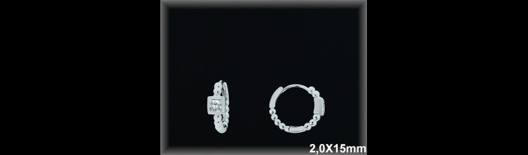 Mayorista de Plata de Aros ref AZ351  Aros de Plata al por Mayor