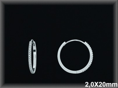 Mayorista de Plata de Aros ref AZ361B  Aros de Plata al por Mayor