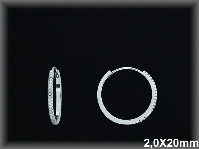 Mayorista de Plata de Aros ref AZ361B  Aros de Plata al por Mayor