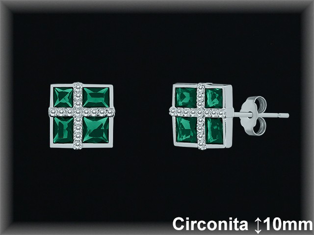 Pendientes de Plata al Por Mayor ref MZ510D  Mayorista de Pendientes de Plata