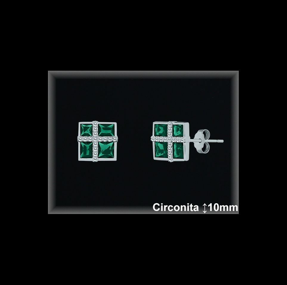 Pendientes de Plata al Por Mayor ref MZ510D  Mayorista de Pendientes de Plata