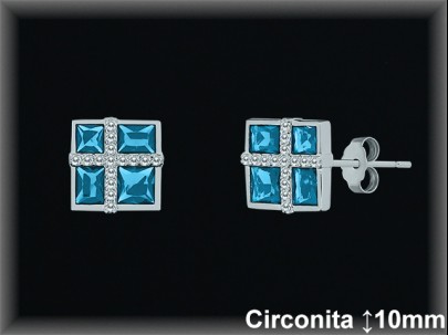 Pendientes de Plata al Por Mayor ref MZ510G  Mayorista de Pendientes de Plata