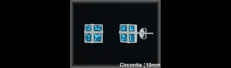Pendientes de Plata al Por Mayor ref MZ510G  Mayorista de Pendientes de Plata