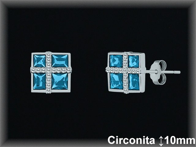 Pendientes de Plata al Por Mayor ref MZ510G  Mayorista de Pendientes de Plata