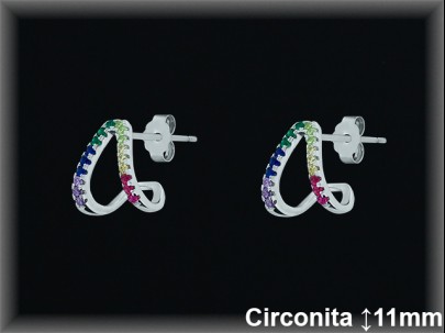 Pendientes de Plata al Por Mayor ref MZ518T  Mayorista de Pendientes de Plata