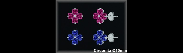Pendientes de Plata al Por Mayor ref MZ529R  Mayorista de Pendientes de Plata