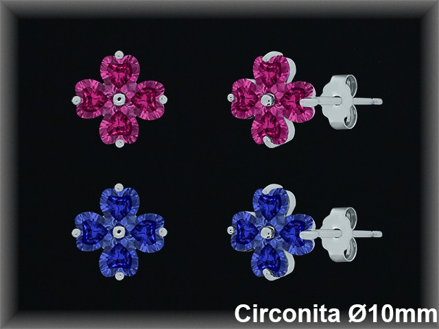 Pendientes de Plata al Por Mayor ref MZ529R  Mayorista de Pendientes de Plata