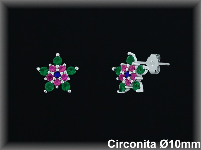 Pendientes de Plata al Por Mayor ref MZ583T  Mayorista de Pendientes de Plata