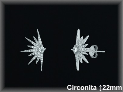 Pendientes de Plata al Por Mayor ref Z8447  Mayorista de Pendientes de Plata