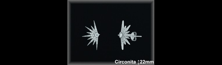 Pendientes de Plata al Por Mayor ref Z8447  Mayorista de Pendientes de Plata