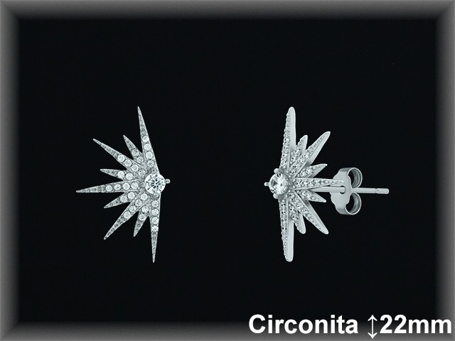Pendientes de Plata al Por Mayor ref Z8447  Mayorista de Pendientes de Plata