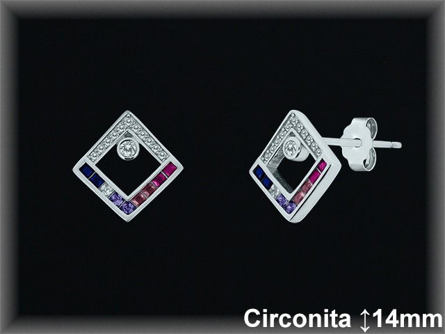 Pendientes de Plata al Por Mayor ref Z8562T  Mayorista de Pendientes de Plata