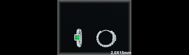Mayorista de Plata de Aros ref AZ351D  Aros de Plata al por Mayor