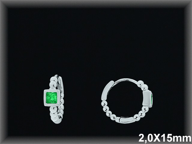 Mayorista de Plata de Aros ref AZ351D  Aros de Plata al por Mayor