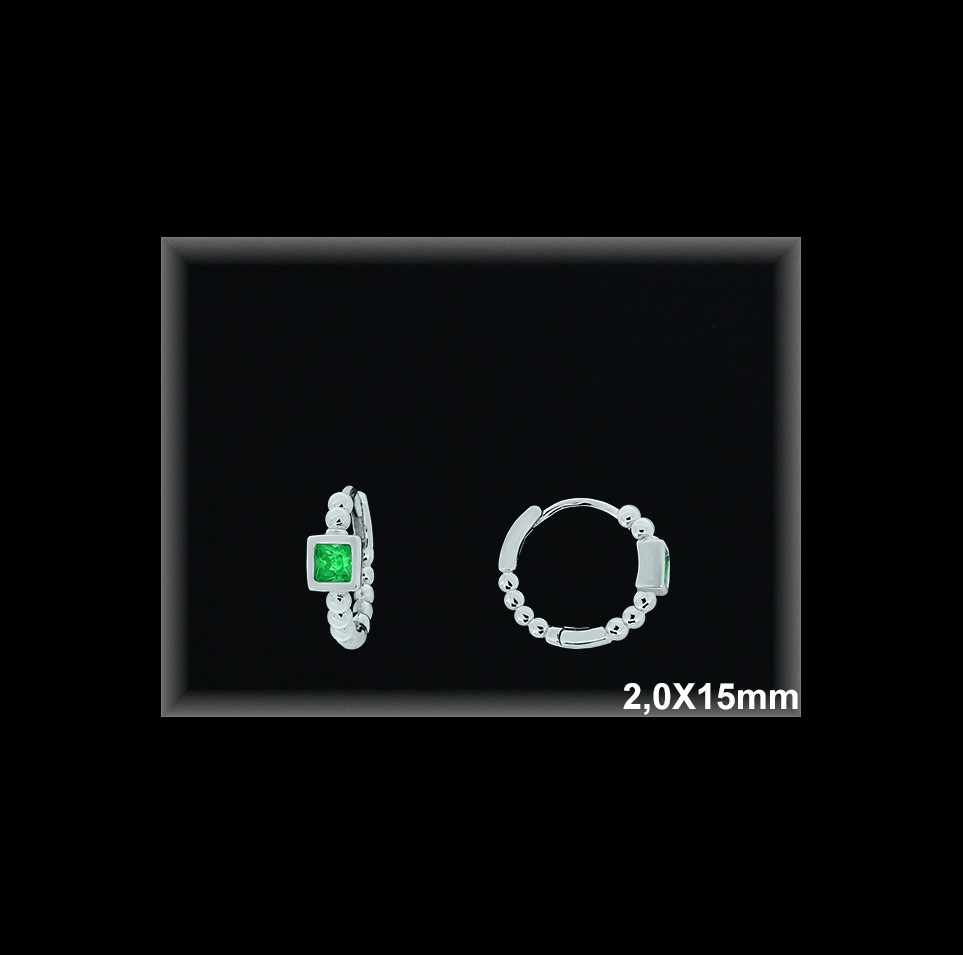 Mayorista de Plata de Aros ref AZ351D  Aros de Plata al por Mayor