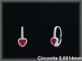 Pendientes de Plata al Por Mayor ref Z8662R  Mayorista de Pendientes de Plata