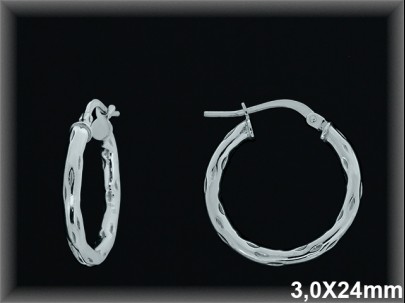 Mayorista de Plata de Aros ref AL526CD  Aros de Plata al por Mayor