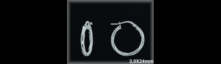 Mayorista de Plata de Aros ref AL526CD  Aros de Plata al por Mayor