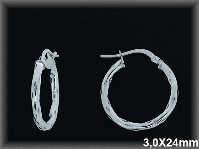 Mayorista de Plata de Aros ref AL526CD  Aros de Plata al por Mayor