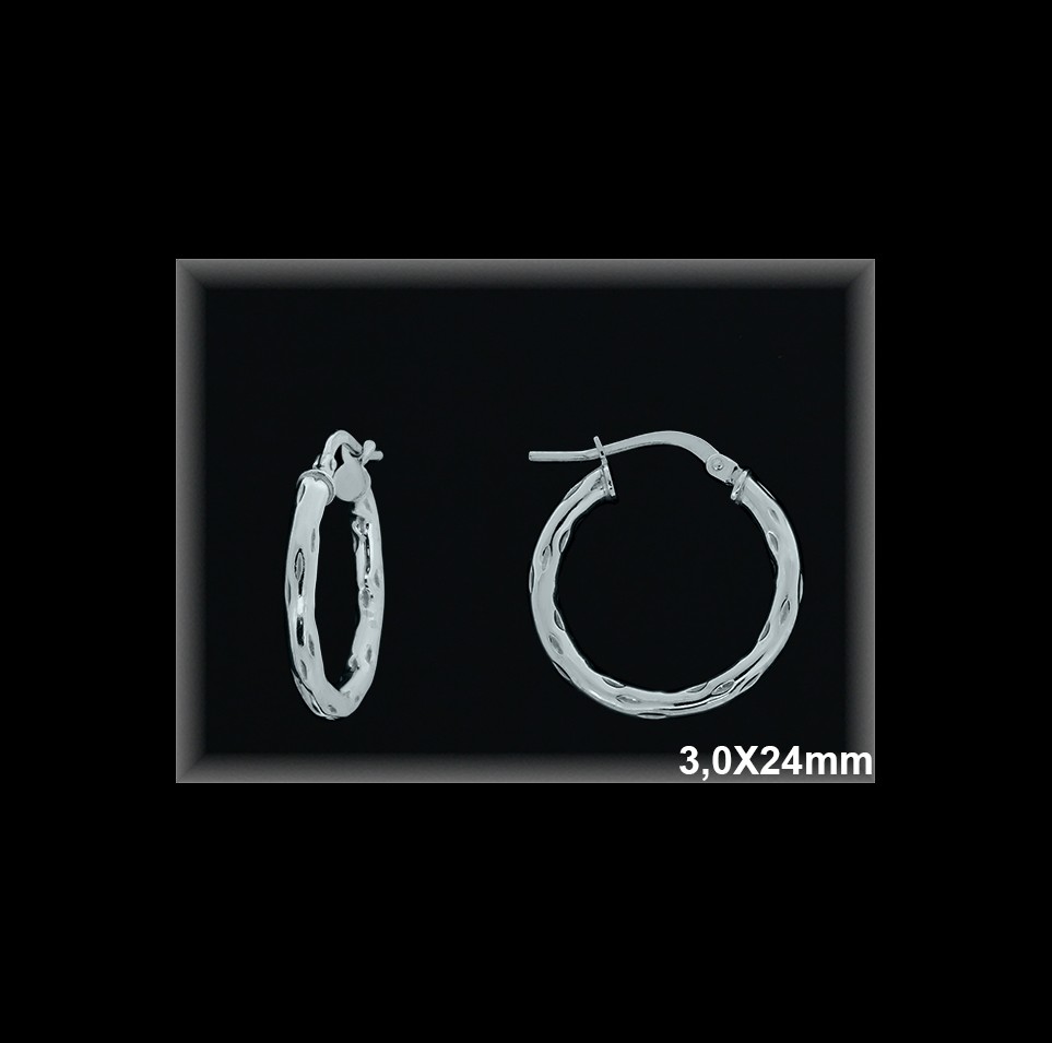 Mayorista de Plata de Aros ref AL526CD  Aros de Plata al por Mayor