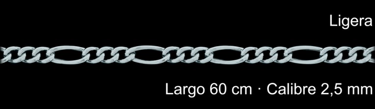 Cadena Plata 925 Programada 3 1 60 Cm 2 5 Mm | Mayorista