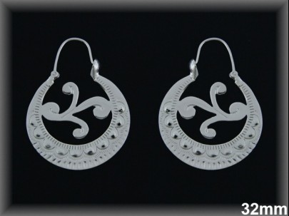 Aros Argollas Canarias Plata al por Mayor ref A8147B. Mayorista Plata