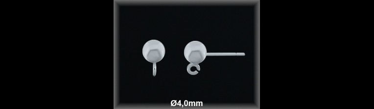 Fornitura Plata 925 lisa pendientes Bola ref FP204 Movegranada