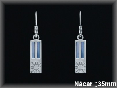 Pendientes Plata al por mayor ref N8347Z. Mayoristas Plata al por Mayor