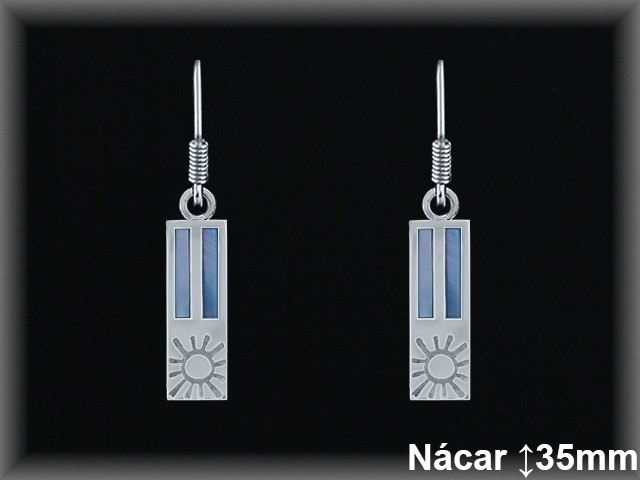 Pendientes Plata al por mayor ref N8347Z. Mayoristas Plata al por Mayor