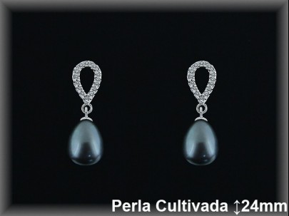 Pendientes Plata al por mayor ref R8482G Mayoristas Plata al por Mayor