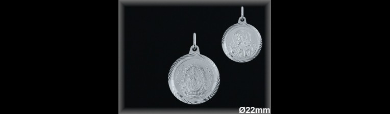 Medallas Plata al por mayor ref 33103S. Mayoristas Plata al por Mayor