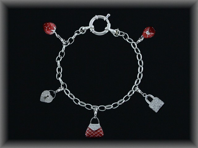 Mayoristas Pulseras Plata al por Mayor para Abalorios Charms Lisas