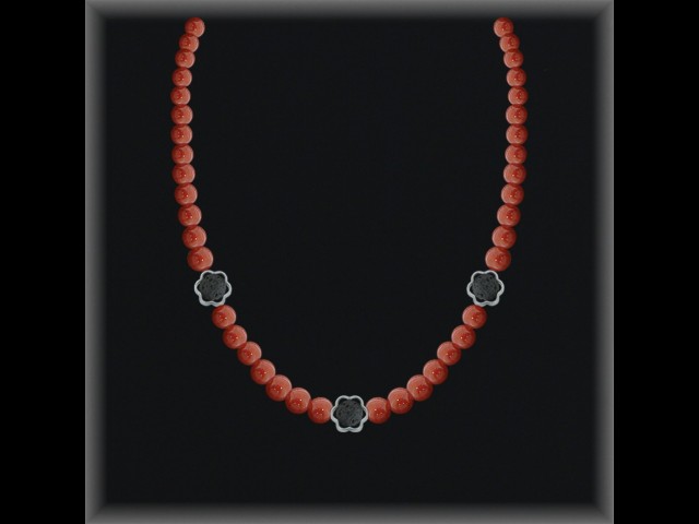 Mayoristas Collares Coral Plata al Mayor Movegranada