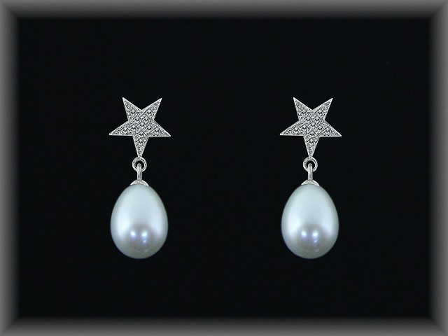 Pendientes Plata Perlas