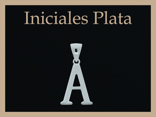 Colgantes Plata Iniciales